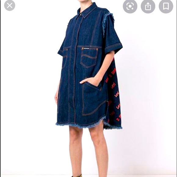 Lee x House Of Holland Dresses & Skirts - Lee x House of Holland all over logo denim dress S